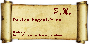 Panics Magdaléna névjegykártya
